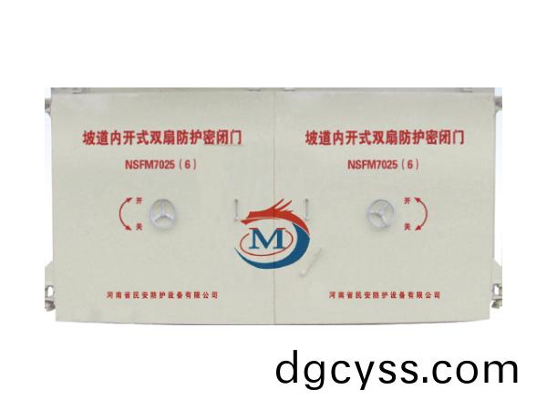 坡道內開式雙扇(shan)防(fang)護密(mi)閉門(men)